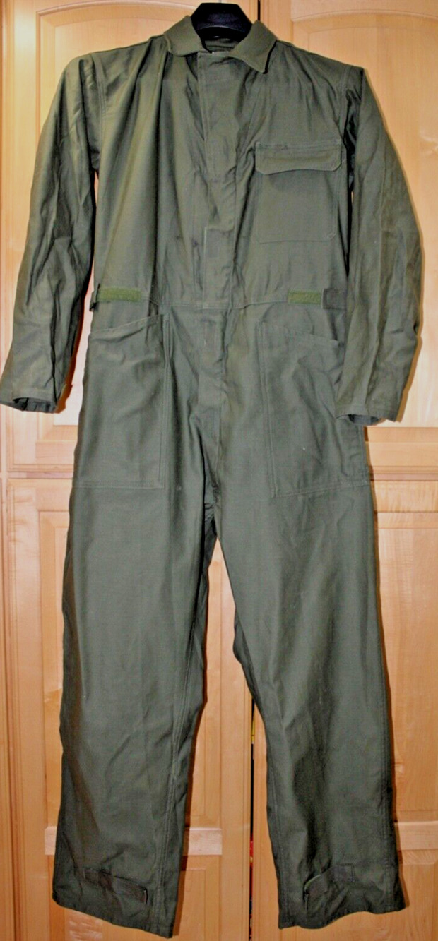 Coveralls Army Green Cotton Sateen Type I Mens Medium US Military
